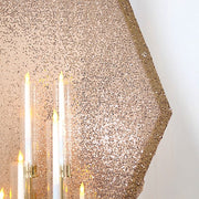 8 ft Sparkle Sequin Hexagon Backdrop Stand Cover Wedding Decorations