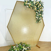 8 ft Sparkle Sequin Hexagon Backdrop Stand Cover Wedding Decorations