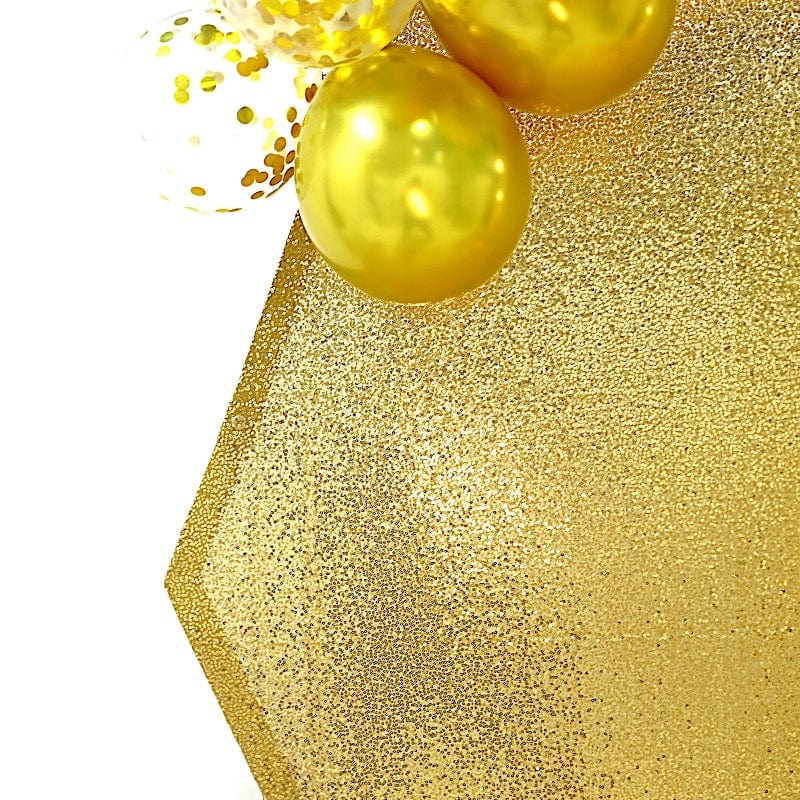 8 ft Sparkle Sequin Hexagon Backdrop Stand Cover Wedding Decorations