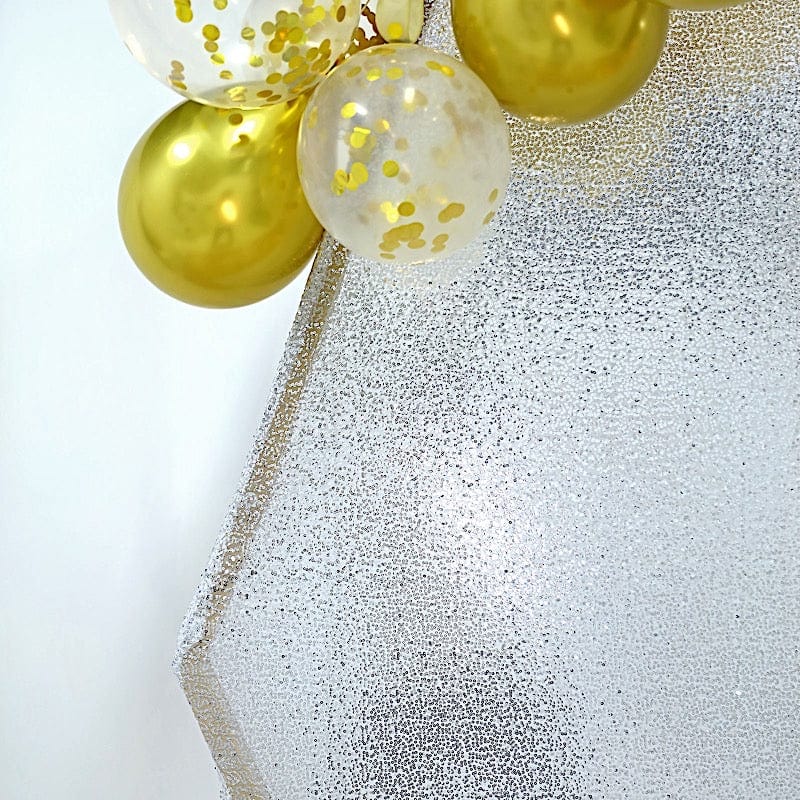 8 ft Sparkle Sequin Hexagon Backdrop Stand Cover Wedding Decorations