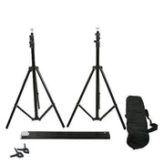 8 ft x 10 ft Photography Backdrop Stand Kit - Black BKDP_STND09