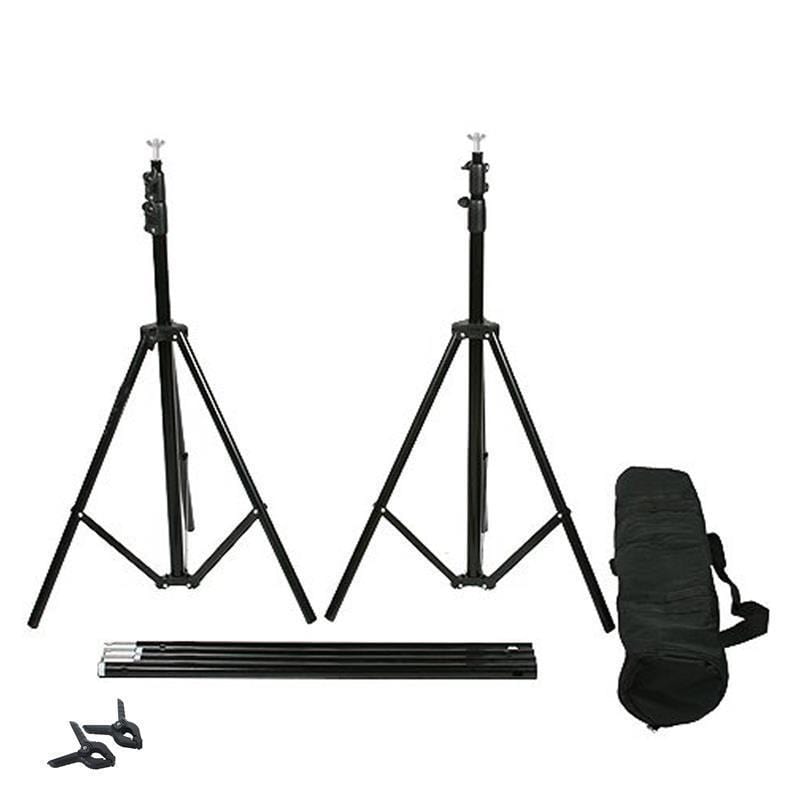 8 ft x 10 ft Photography Backdrop Stand Kit - Black BKDP_STND09