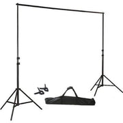 8 ft x 10 ft Photography Backdrop Stand Kit - Black BKDP_STND09