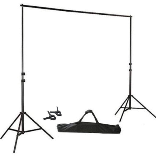 8 ft x 10 ft Photography Backdrop Stand Kit - Black BKDP_STND09
