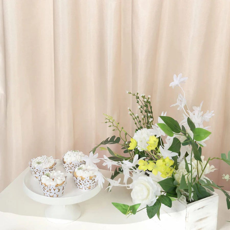 8 ft x 10 ft Satin Backdrop Curtain Photo Booth Decorations