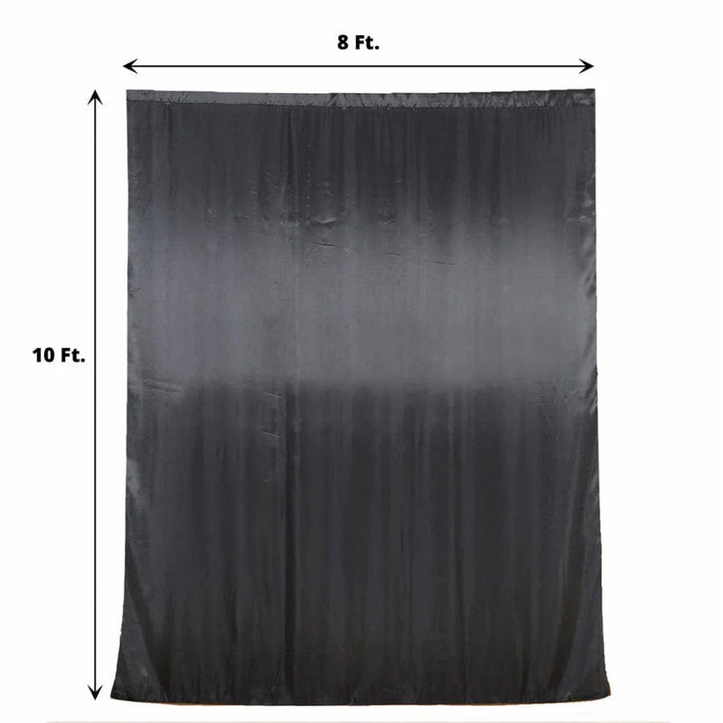 8 ft x 10 ft Satin Backdrop Curtain Photo Booth Decorations