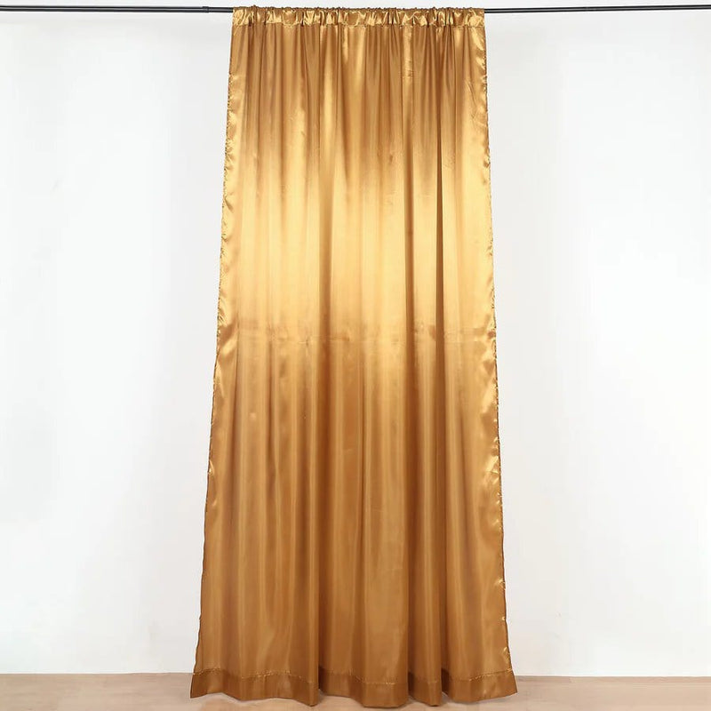 8 ft x 10 ft Satin Backdrop Curtain Photo Booth Decorations