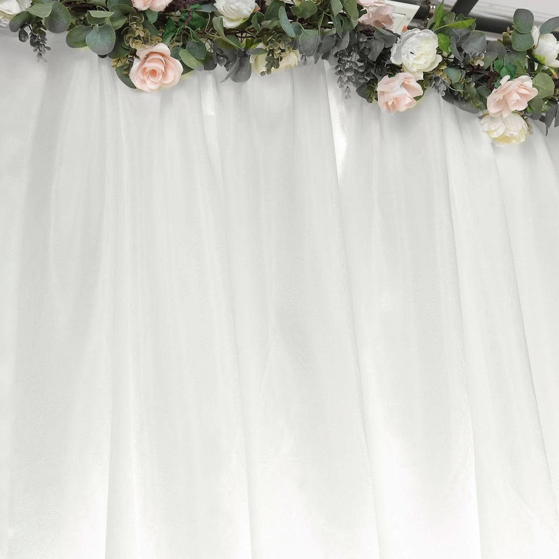 8 ft x 10 ft Satin Backdrop Curtain Photo Booth Decorations