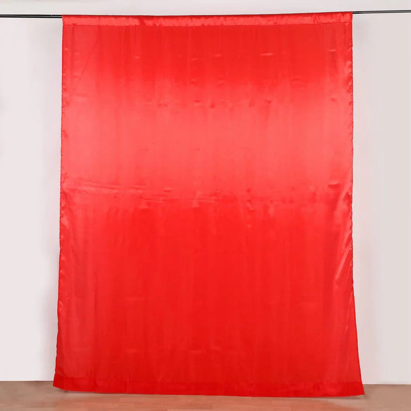 8 ft x 10 ft Satin Backdrop Curtain Photo Booth Decorations