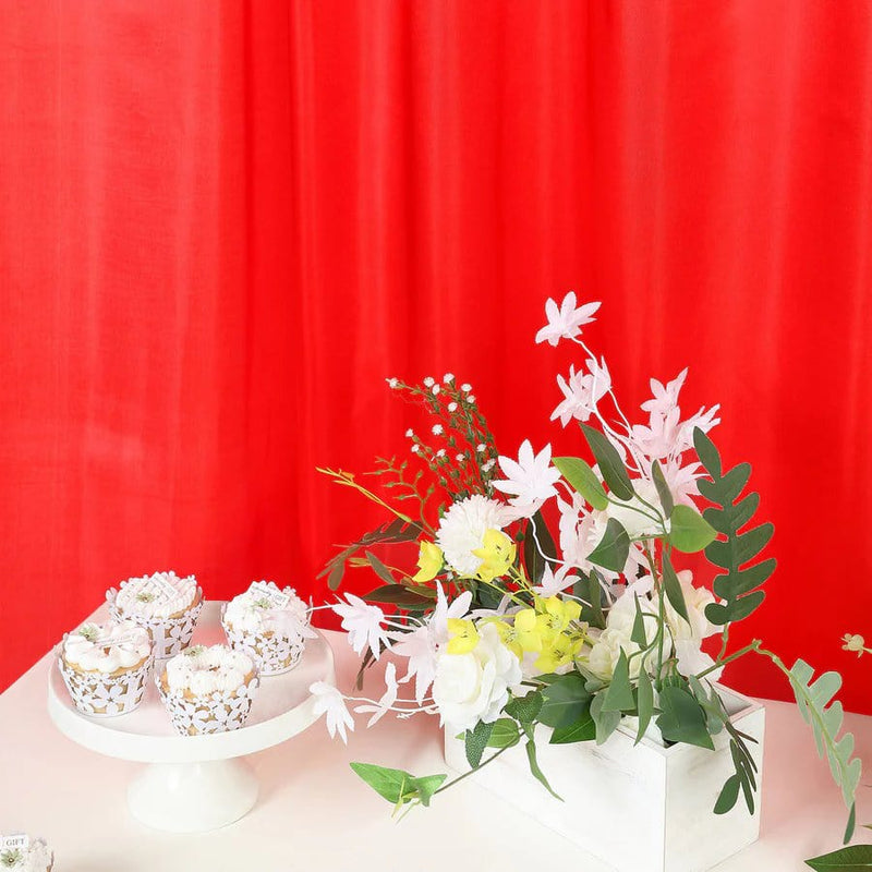 8 ft x 10 ft Satin Backdrop Curtain Photo Booth Decorations