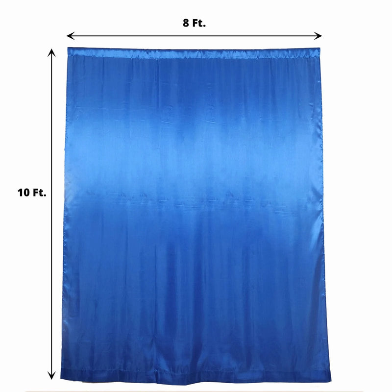 8 ft x 10 ft Satin Backdrop Curtain Photo Booth Decorations