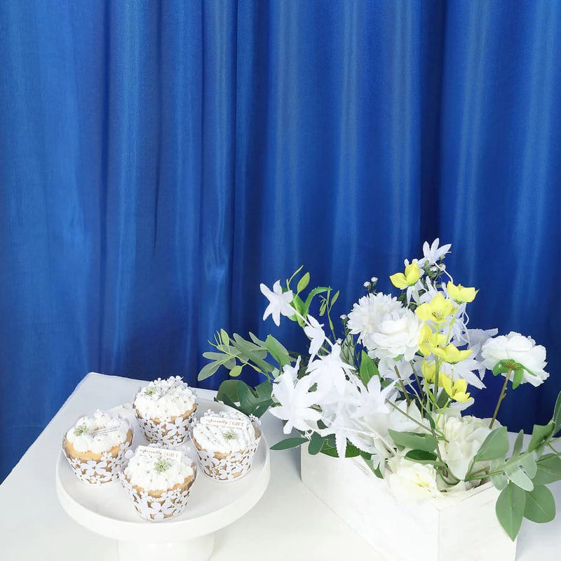 8 ft x 10 ft Satin Backdrop Curtain Photo Booth Decorations