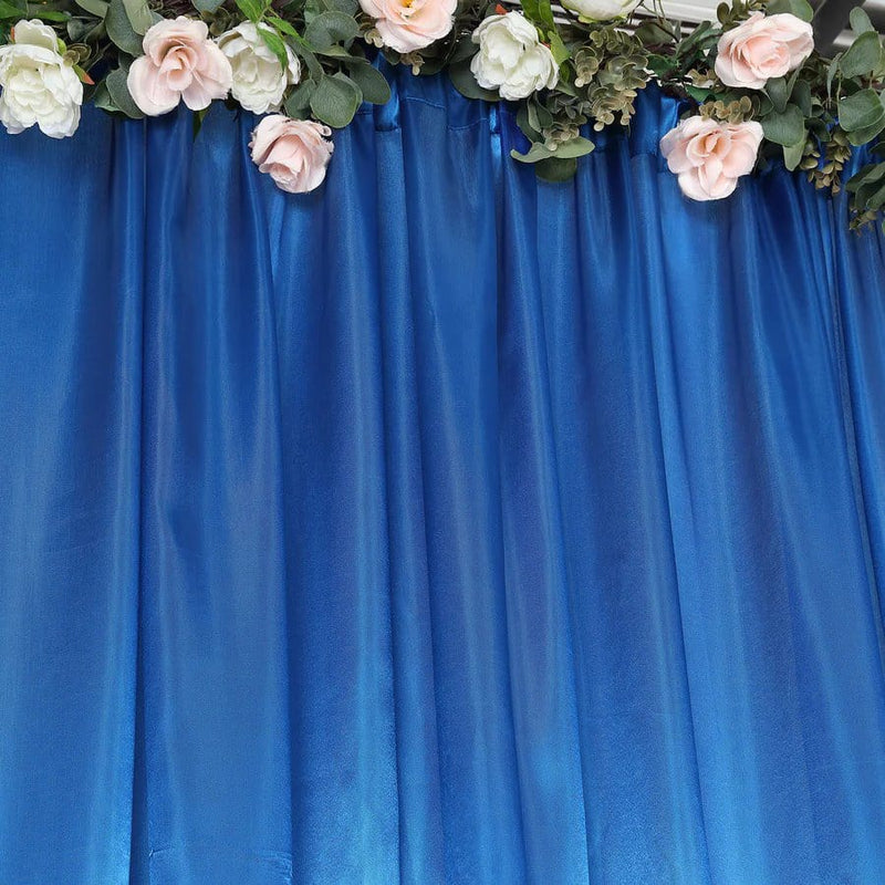 8 ft x 10 ft Satin Backdrop Curtain Photo Booth Decorations
