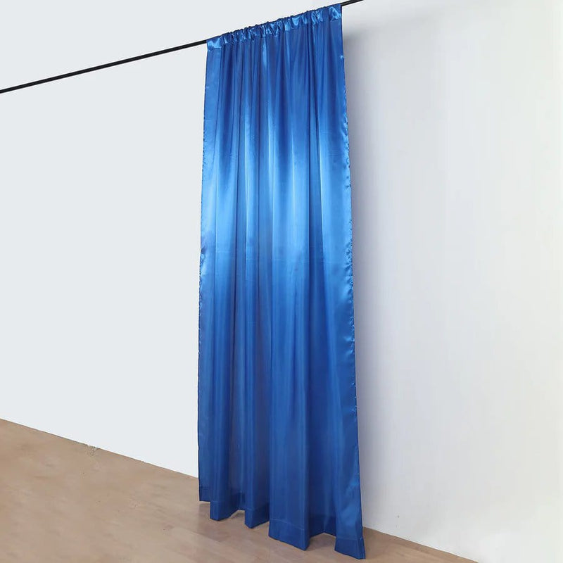 8 ft x 10 ft Satin Backdrop Curtain Photo Booth Decorations