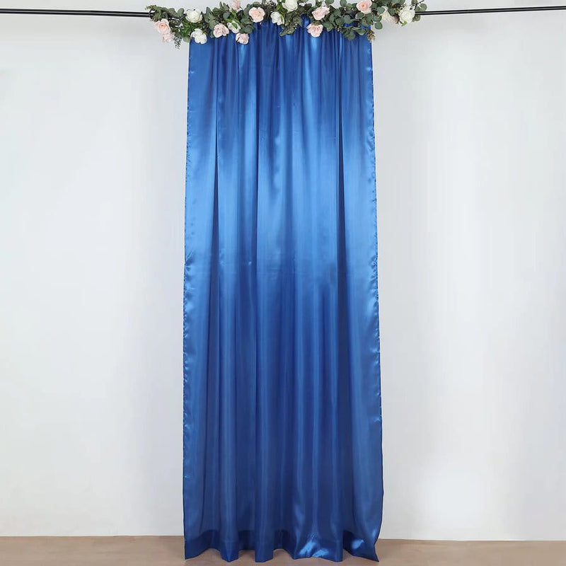 8 ft x 10 ft Satin Backdrop Curtain Photo Booth Decorations
