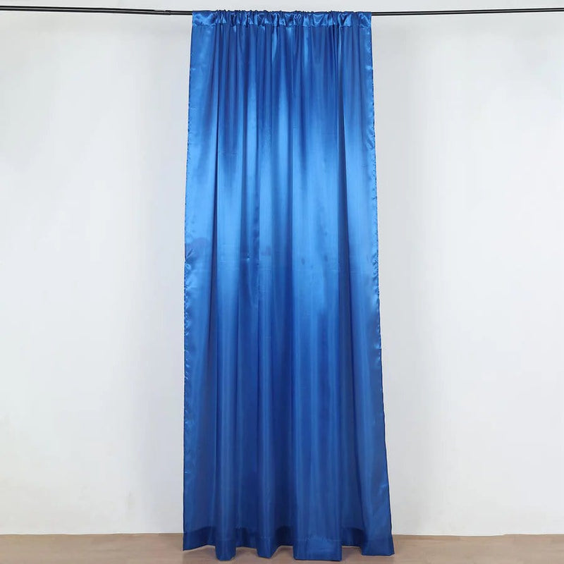 8 ft x 10 ft Satin Backdrop Curtain Photo Booth Decorations
