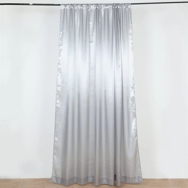 8 ft x 10 ft Satin Backdrop Curtain Photo Booth Decorations