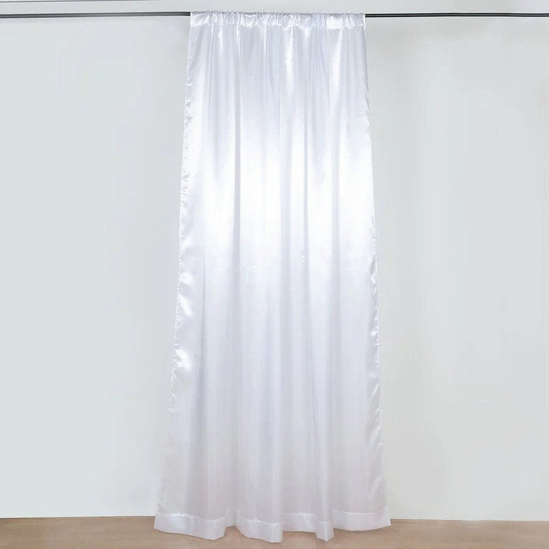 8 ft x 10 ft Satin Backdrop Curtain Photo Booth Decorations
