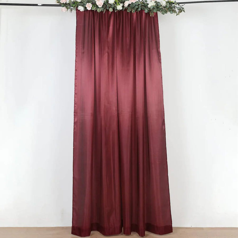 8 ft x 10 ft Satin Backdrop Curtain Photo Booth Decorations