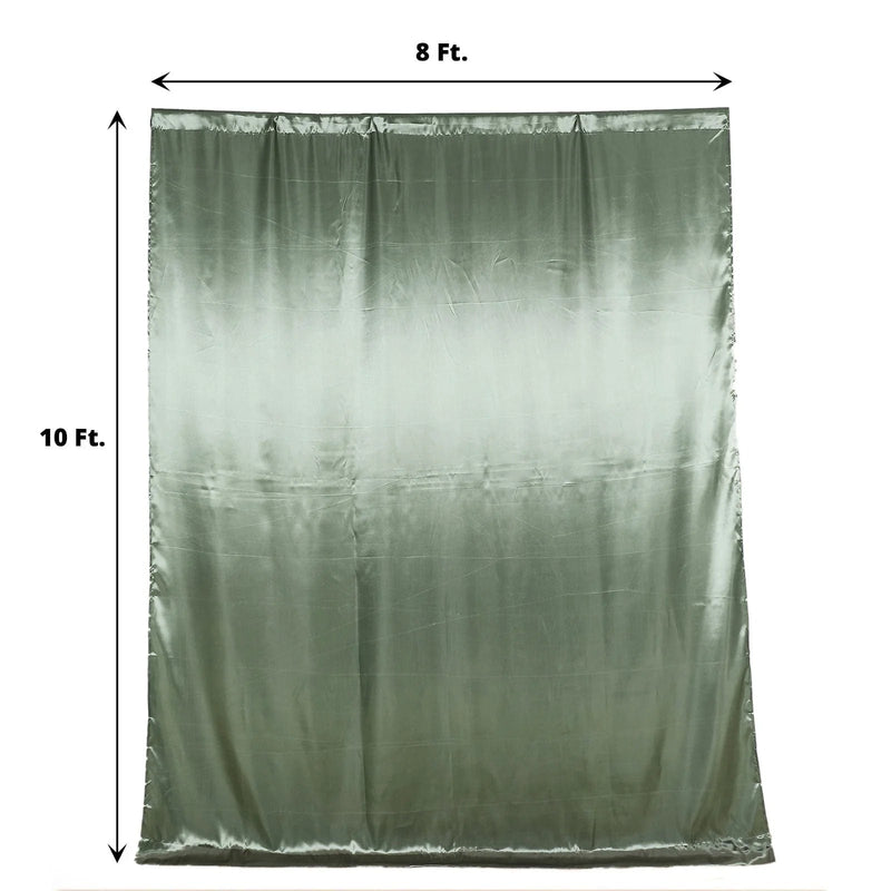 8 ft x 10 ft Satin Backdrop Curtain Photo Booth Decorations