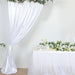 8 ft x 10 ft Satin Backdrop Curtain Photo Booth Decorations BKDP_STN_8X10_WHT