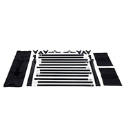 8 ft x 10 ft Triple Crossbar Adjustable Photography Backdrop Stand - Black BKDP_STND09_A