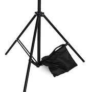 8 ft x 10 ft Triple Crossbar Adjustable Photography Backdrop Stand - Black BKDP_STND09_A