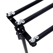 8 ft x 10 ft Triple Crossbar Adjustable Photography Backdrop Stand - Black BKDP_STND09_A