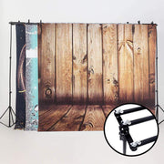 8 ft x 10 ft Triple Crossbar Adjustable Photography Backdrop Stand - Black BKDP_STND09_A