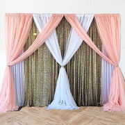 8 ft x 10 ft Triple Crossbar Adjustable Photography Backdrop Stand - Black BKDP_STND09_A