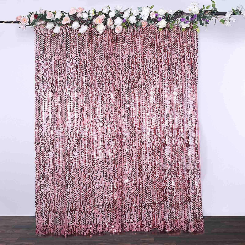 8 ft x 8 ft Big Payette Sequined Backdrop Curtains