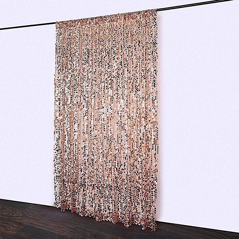 8 ft x 8 ft Big Payette Sequined Backdrop Curtains