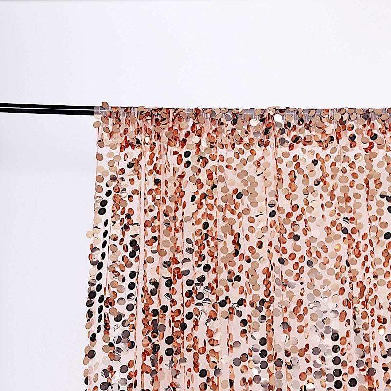 8 ft x 8 ft Big Payette Sequined Backdrop Curtains