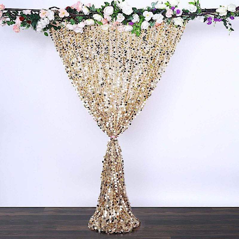 8 ft x 8 ft Big Payette Sequined Backdrop Curtains