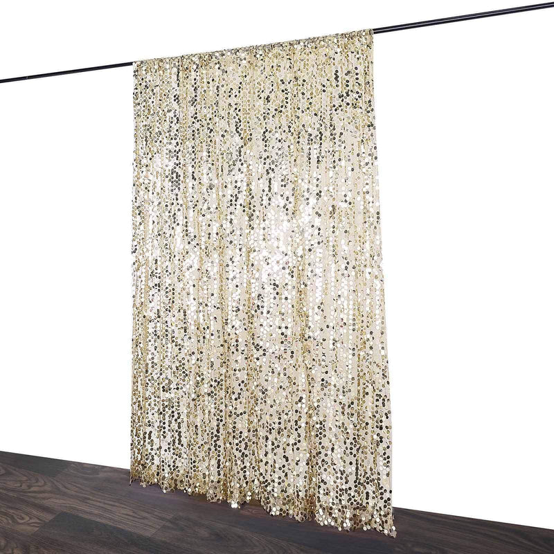 8 ft x 8 ft Big Payette Sequined Backdrop Curtains