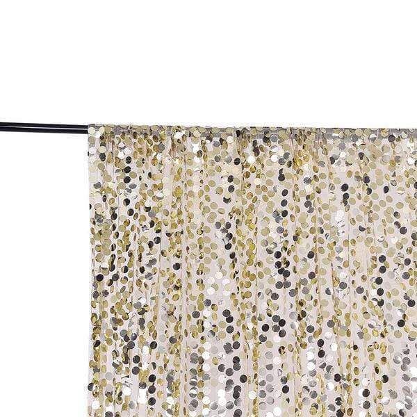 8 ft x 8 ft Big Payette Sequined Backdrop Curtains