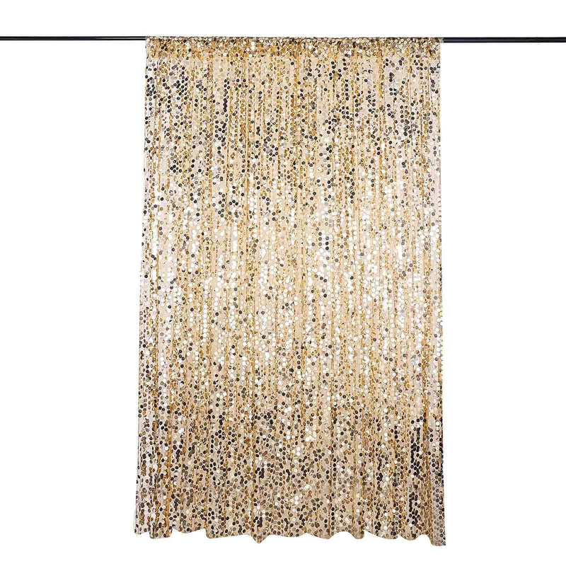 8 ft x 8 ft Big Payette Sequined Backdrop Curtains