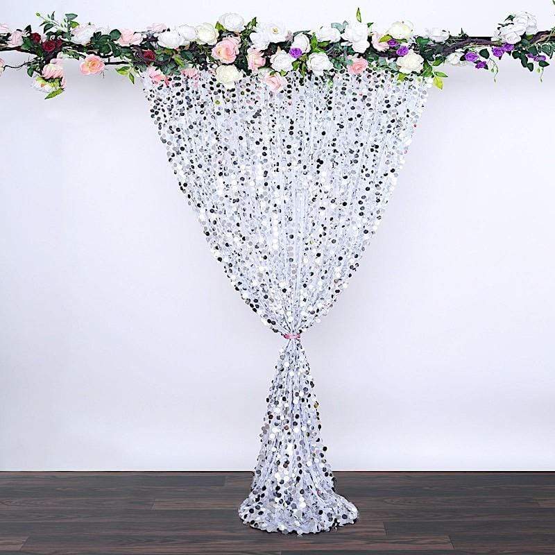 8 ft x 8 ft Big Payette Sequined Backdrop Curtains