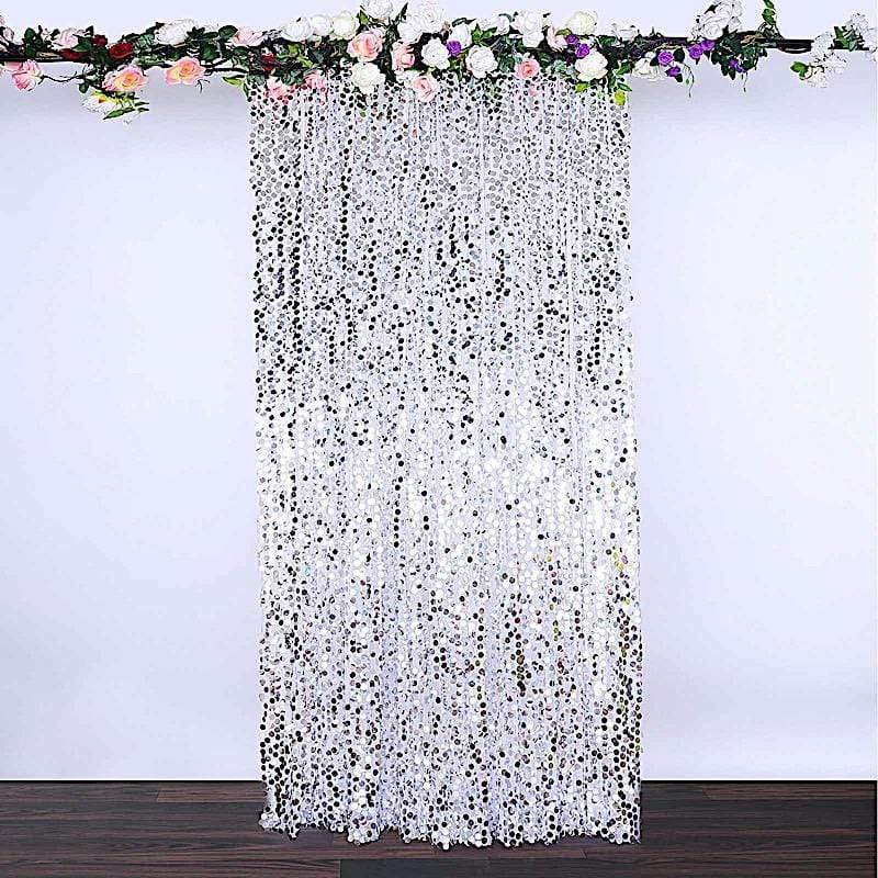 8 ft x 8 ft Big Payette Sequined Backdrop Curtains