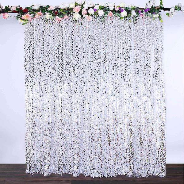 8 ft x 8 ft Big Payette Sequined Backdrop Curtains