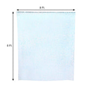 8 ft x 8 ft Big Payette Sequined Backdrop Curtains