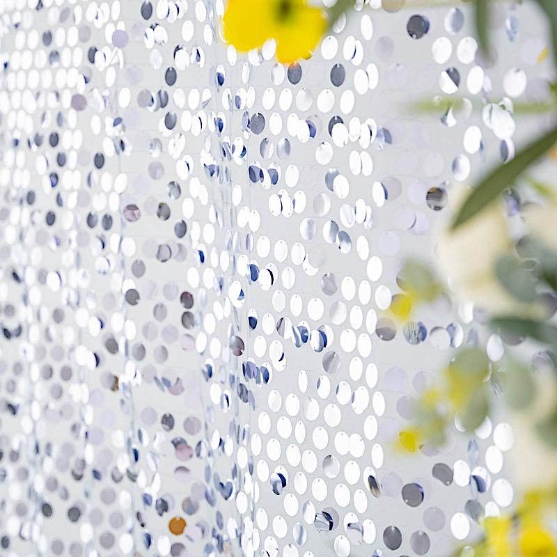 8 ft x 8 ft Big Payette Sequined Backdrop Curtains