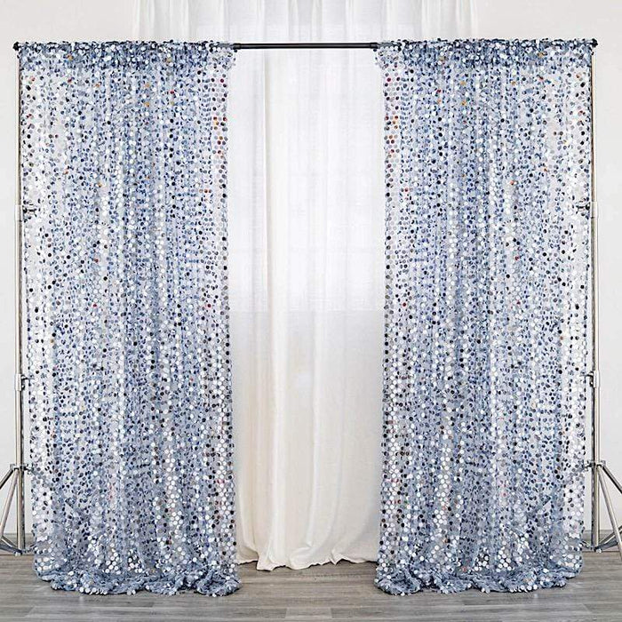 8 ft x 8 ft Big Payette Sequined Backdrop Curtains