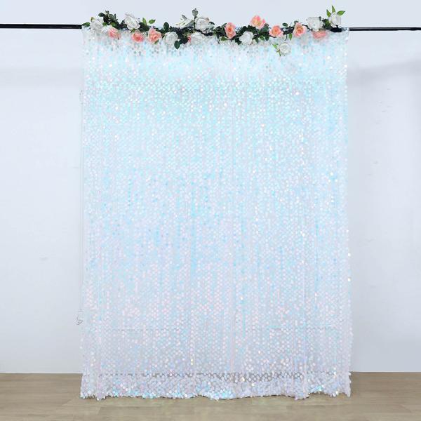 8 ft x 8 ft Big Payette Sequined Backdrop Curtains