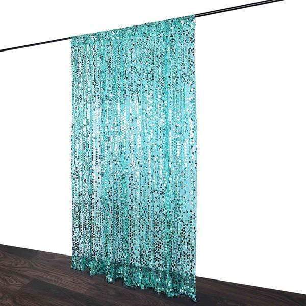 8 ft x 8 ft Big Payette Sequined Backdrop Curtains