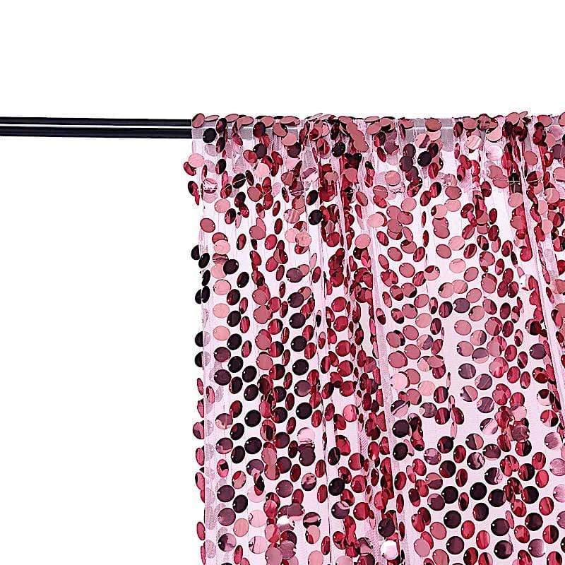 8 ft x 8 ft Big Payette Sequined Backdrop Curtains