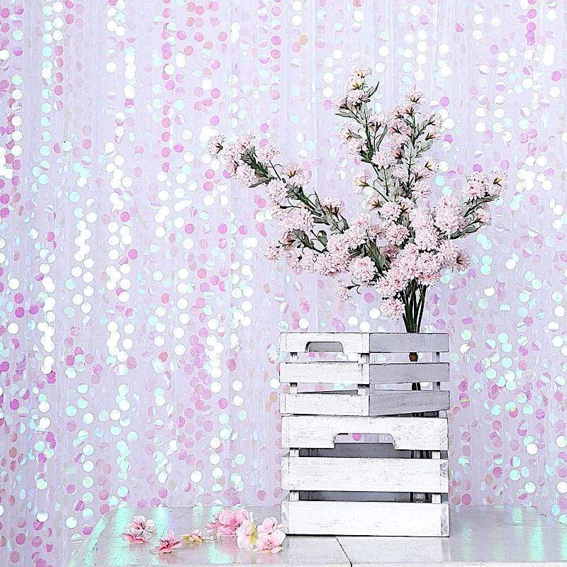 8 ft x 8 ft Big Payette Sequined Backdrop Curtains