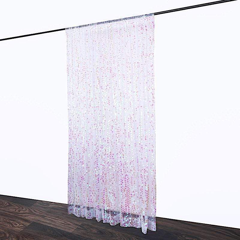 8 ft x 8 ft Big Payette Sequined Backdrop Curtains