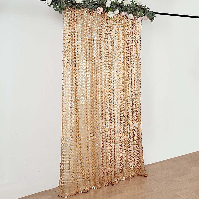 8 ft x 8 ft Big Payette Sequined Backdrop Curtains