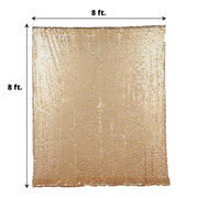 8 ft x 8 ft Big Payette Sequined Backdrop Curtains